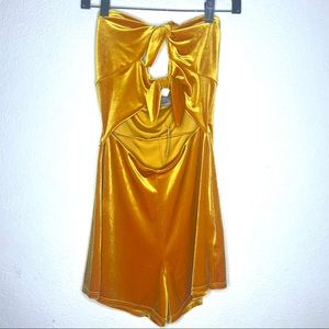 Urban outfitters velvet romper